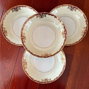 Meito china. Hampton pattern. Four 7.5” bowls.